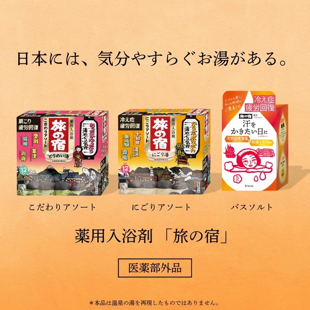 Tabinoyado Nigori 4 12 Packets X 2 Bonus Included Hot Spring Bath Nigori Assortment, Varieties, Sets, Additives, Water, Quasi-drug