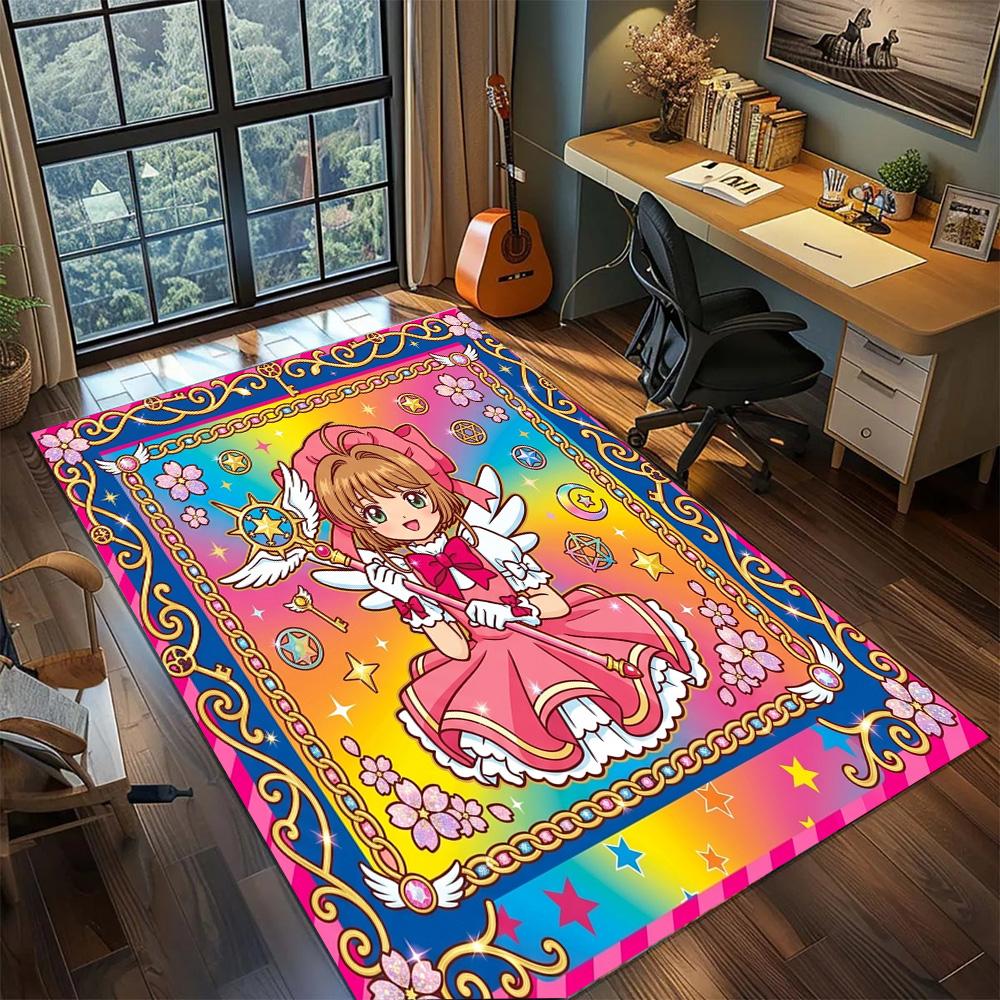 Cardcaptor Sakura Large Area Washable Floor Mat Rug Carpet Non Slip Home Decor Gamer Room Bedroom.-TING