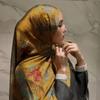 Breathable Satin Scarf Ethnic Long Scarf Elegant Headscarf  Party