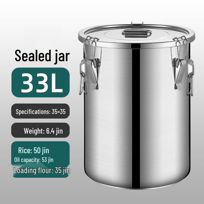 Stainless Steel Sealed Rice Storage Bin