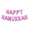 Happy Hanukkah Banner Hanukkah Party Decorations Chanukah Festival Garland Party Supplies for Fireplace Mantle, Happy Chanukah 16 inch Multicolor