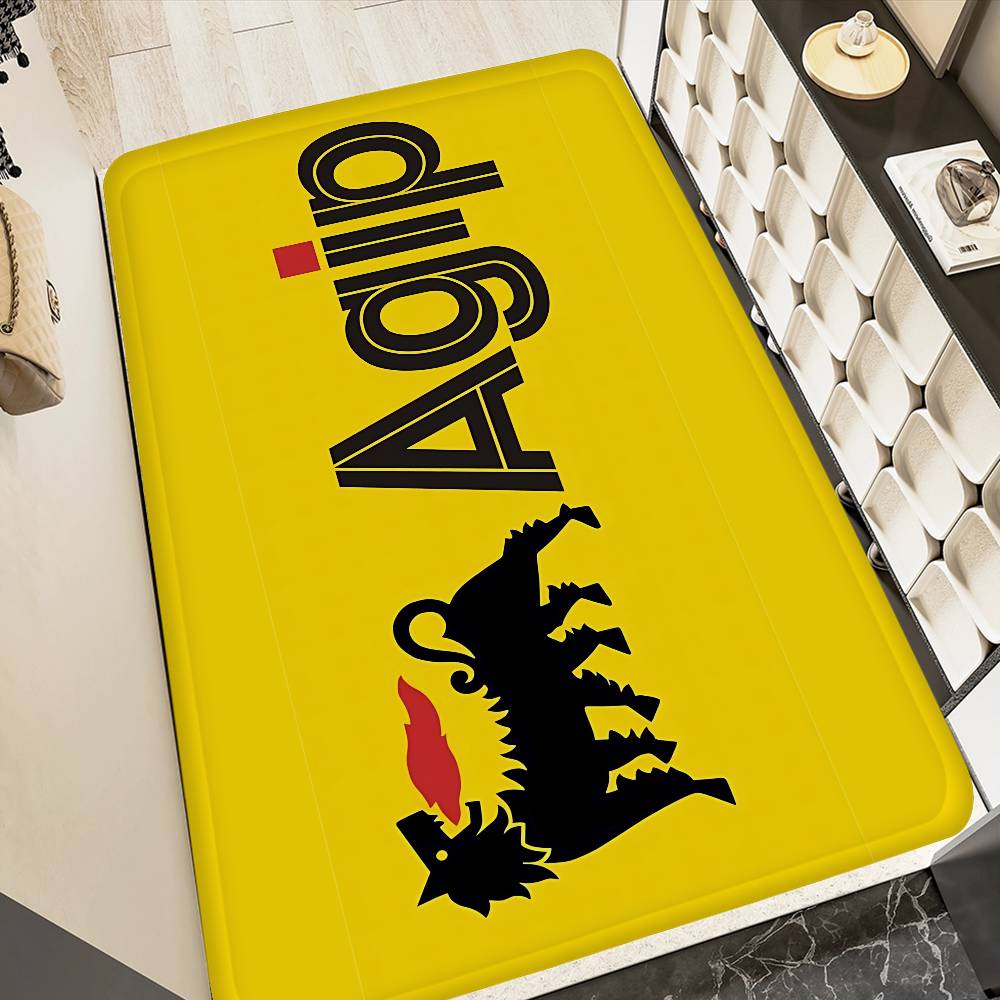 A-Agip E-Eni Racing Car Bathroom Mat Kids Room Bedroom Decoration Balcony Anti-Slip Doormat Living Room Welcome Rug