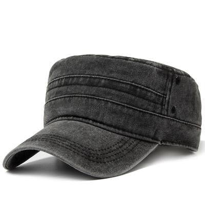 Vintage Herren Militärmütze Frühling Sommer Mode Armee Flache Hüte Für Männer Lässig Gewaschene Baumwolle Sonnenschutz Baseballmützen