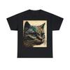 Vintage Style Cat T Shirt Unisex Adult Trippy Abstract Feline Pet Lover Novelty