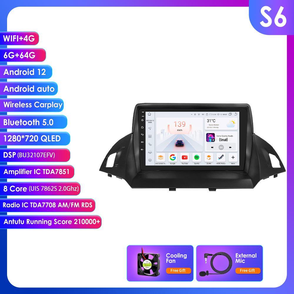 9-inch Android GPS Navigation Screen for 2013-2017 Ford Kuga Center Console