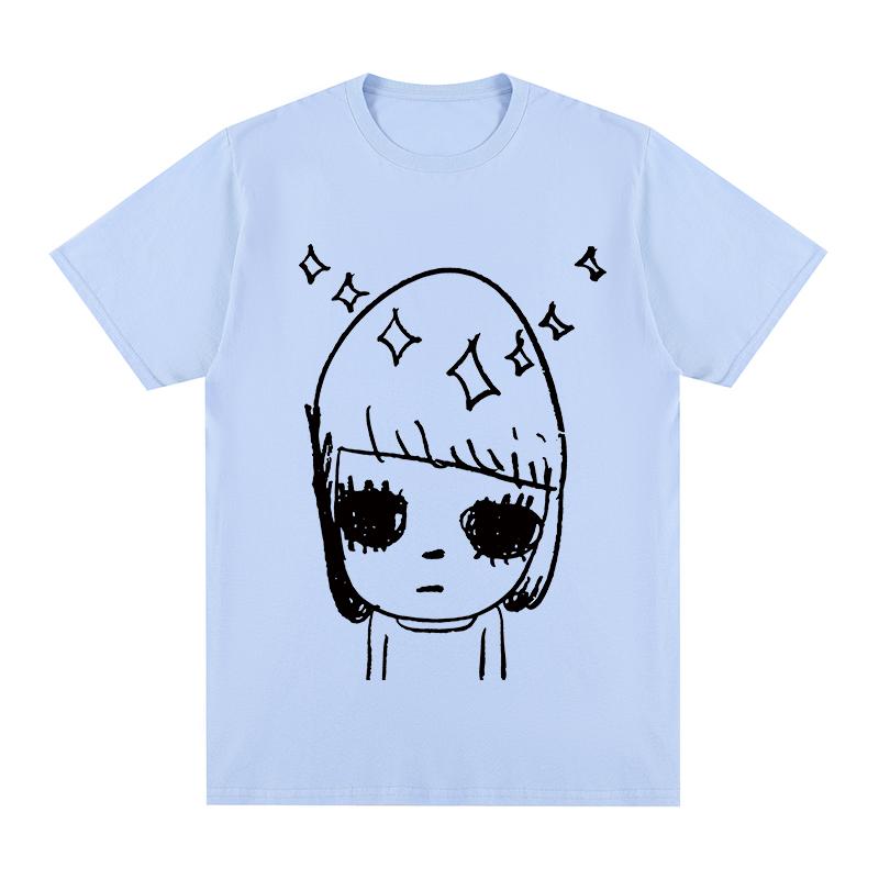 Yoshitomo Nara Stars Vintage Tshirt Lonely Funny Cute Japanese Art Party Aesthetic Cotton Unisex T Shirt New Tee Tshirt Unisex Tops