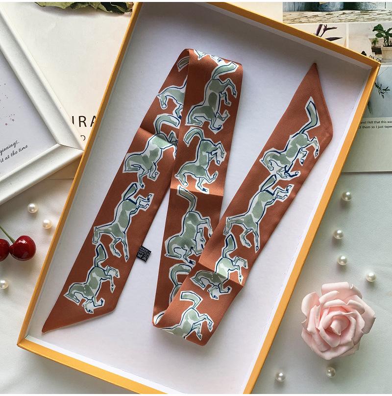 2024 Silk Twilly Scarf: Stylish Ribbon for Bag Handles & Hair