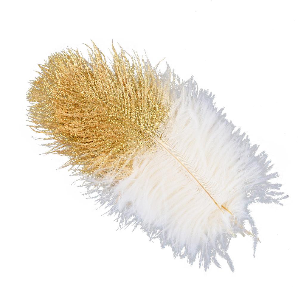 

Gold Sprayed Fluffy Ostrich Feathers 15-20cm for Wedding Table Centerpiece Decor Vase Filler Party Decor DIY Crafts 10PCS