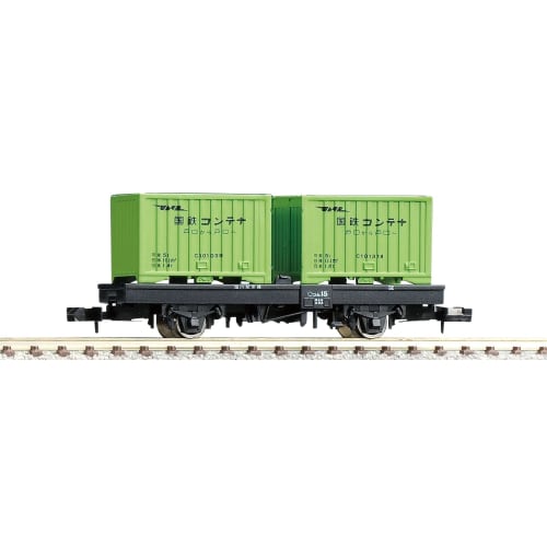 

TOMYTEC N Gauge Com1 Type with Container 2718 Railway Model Freight Car