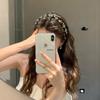 Korean Rhinestone Wave Headband with Teeth - Non-slip, High Skull Top Hair Clip