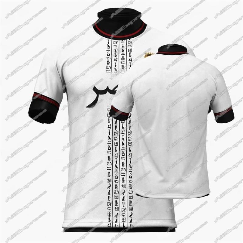 Egypt 125-Years Soccer Sport Breathable Quick-dry Training Uniform Home/Away Kit Football 3D Print T-shirt for Adult/Kid Clothes