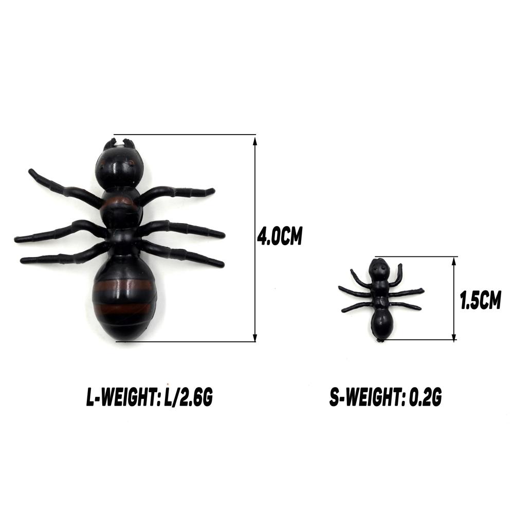 MNFT Mock Reptile Insects Ant For Fishing Tackle Lure Black Ultra-Realistic Ant Fishing Flies