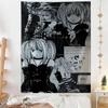 Death Note Tapestry Neon Anime Style Flat Print Wall Hanging Wall Art Decor for Bedroom Game Live Room Living Room Anime Room