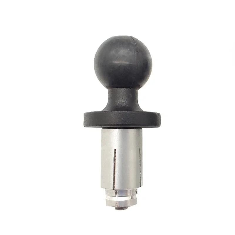 Base de Alumínio Borracha Montagem para Moto Bicicleta Haste de Garfo Preta com Cabeça Esférica para Adaptador RAM Gopro