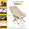 OIMG Padded Folding Camping Recliner Chair