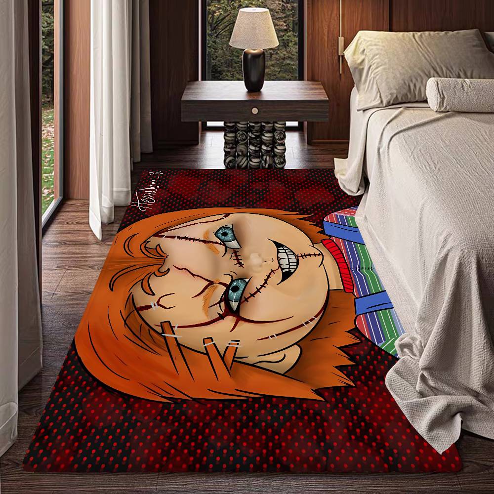 Horror Doll Chucky Cartoon Entrance Door Mat Nordic Style Home Doormat Bathroom-Toilet Mats Bedroom Hotel Decor Mat