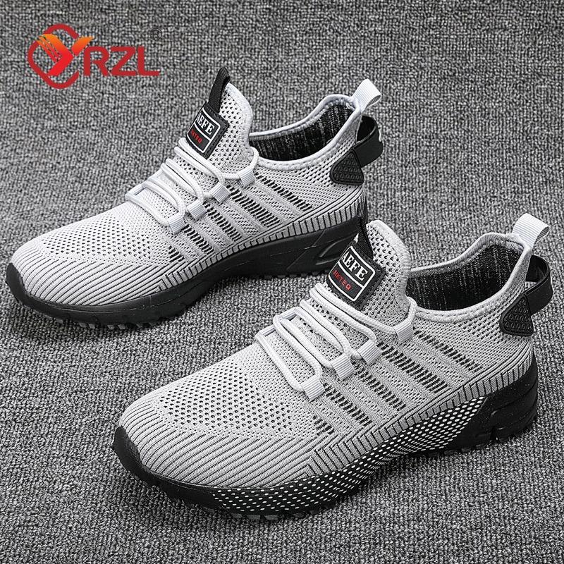 Yrzl Men Running Shoes Lightweight Breathable Mesh Sneakers For Men Athletic Training Sports Shoes Comfortable Walking Shoes Man