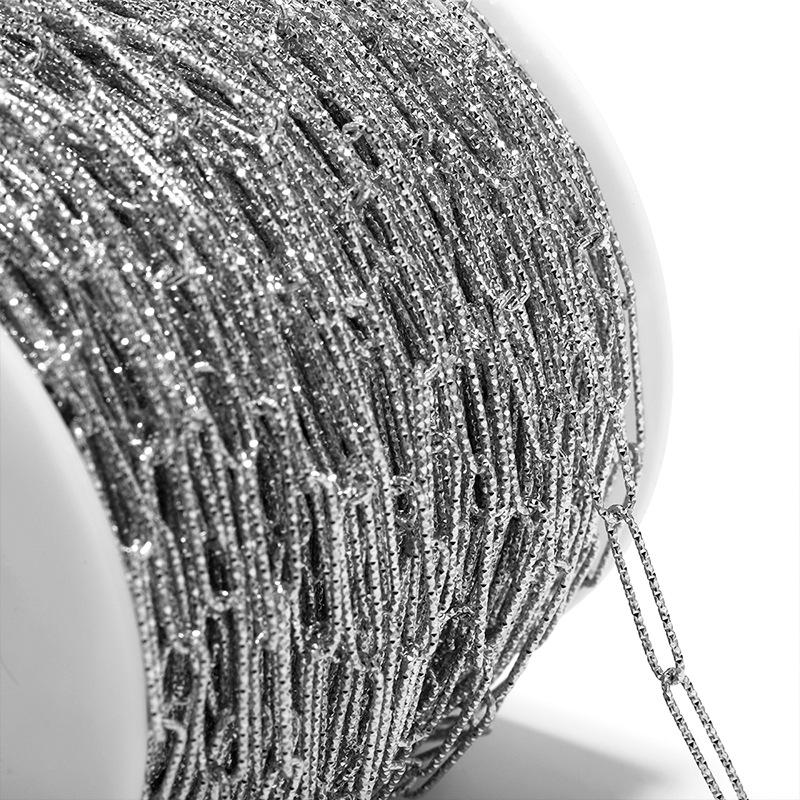 

Овальная цепочка с рельефным крестом 5 мм - Женское европейское и американское хип-хоп колье для ключицы/свитера 5mm x 20mm