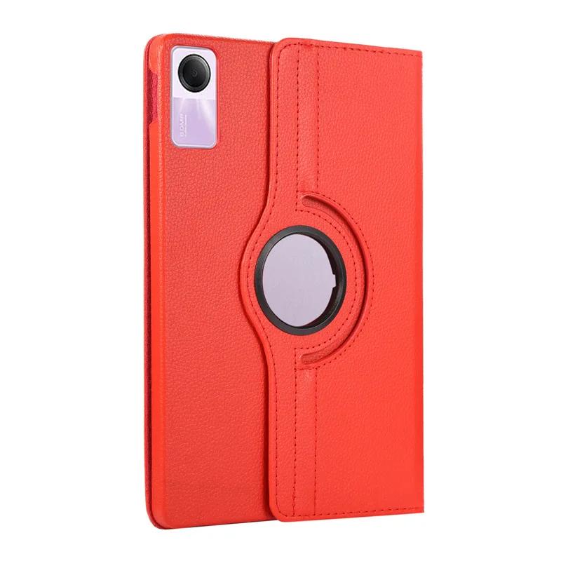 

Чехол для Redmi Pad SE Чехол для планшета 11 дюймов funda для redmi pad se 11 чехол Кожаный чехол с вращением на 360 градусов Redmi Pad SE 11 2023 красный
