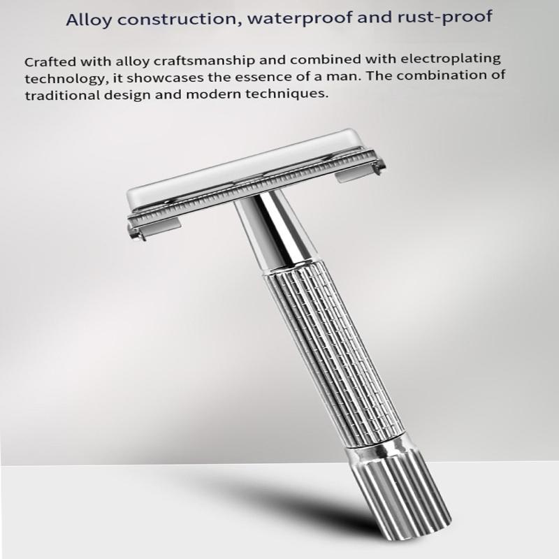 Double Edge Shaving Razor Set Classic Traditional Safety Razor For Men Beard Safety Razor for Barber Styling Accessories Tools