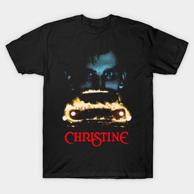 Asian Size Men Print T-shirt Christine No-Cut Heat Transfer Print Cotton Tshirt