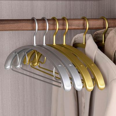 Percha de Aleación de Aluminio Sin Marcas Anti-Ángulo de Hombro Hogar Acero Inoxidable Percha Especial Lujo Ligero Perchero Colgador de Ropa Soporte para Colgar Ropa