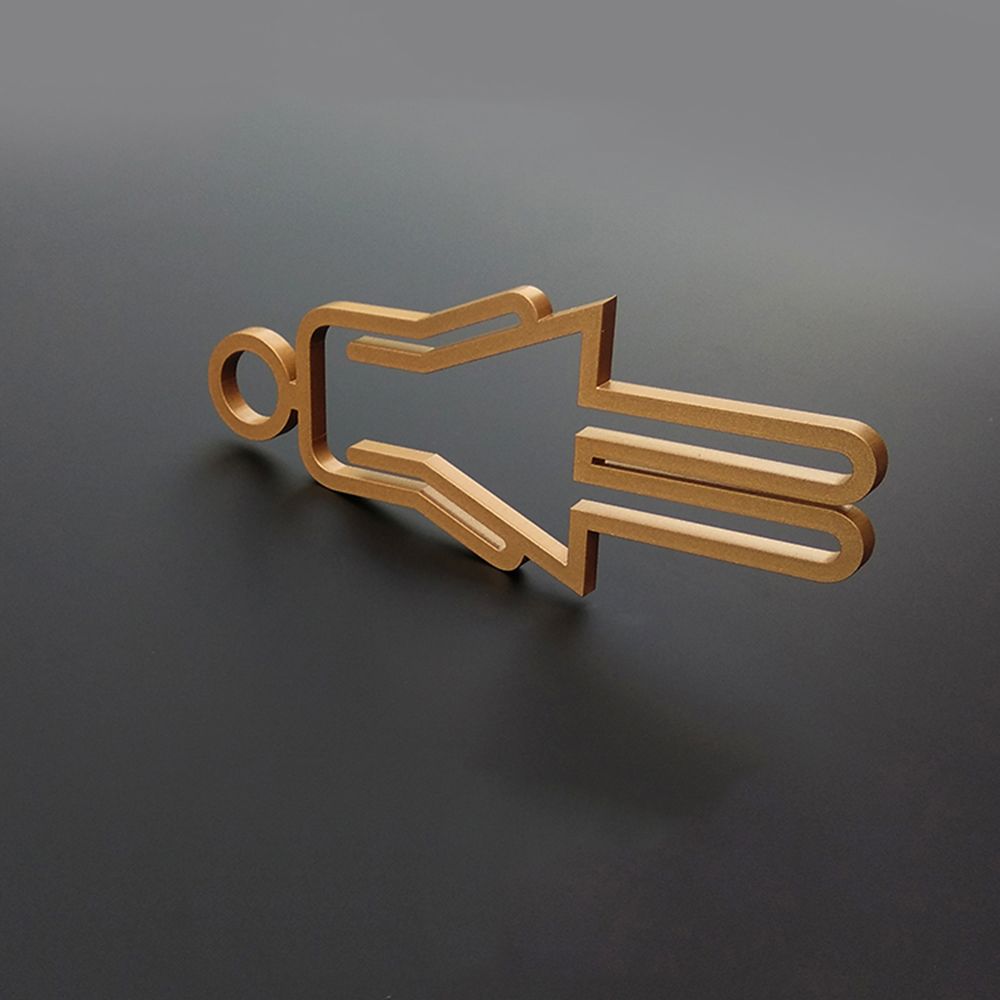 Panneau Créatif 3D pour Porte de Toilettes Symbole de Toilettes en Acrylique Signalisation de Salle de Bain Panneau de Toilettes Plaque WC