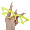 Vintage Glasses for Adult and Kids with Rhinestones Unisex Nerd Styles Clear Lens Glasses for Cosplay Costume Party