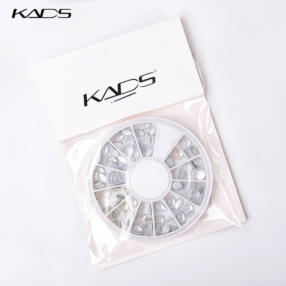 kads Ovals Water Drop 6 Shapes Design Rhinestones White Color Pearl Rhinestone Nail Art Decorations Nail Accessories Nails
