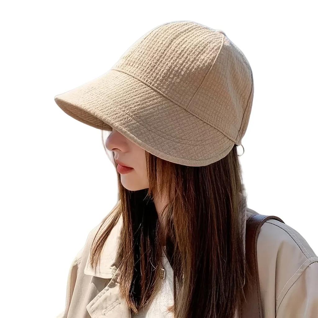 Solid Color Bucket Hat for Women UV Protection Outdoor Sports Hat Casual Sun Hat Gift Rapala Sun Protection Face Kastking