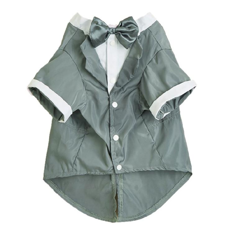 Wedding Party Pet Shirt Black Jumpsuit with Tuxedo Shape Adjustable Cats Neckwear Puppy Jumpsuit Cats Accessories