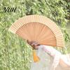 Sophisticated Gift Folding Fan Bamboo Hand-Held Chinese Vintage Lightweight Cooling Exquisite Tassel Handheld with Tassels for Dance Music Festival