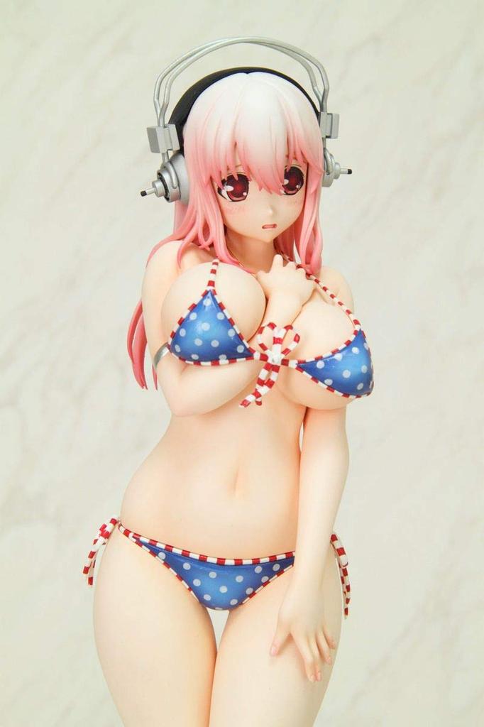 Marvel Kaitendo Super Sonico Paisura Bikini Scale PVC Painted Complete Figure Resale Ver. 1/6