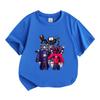 Kids Boys Girls 100% Cotton Crew Neck Short Sleeve T-Shirt, Cool Game Character Graphic Casual Soft Breathable Tee Top for Children Daily Outdoor Wear