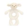 Jellycat Shy's Lamb Ring Rattle Soothing Companion Dolls Plush Doll 17cm Height