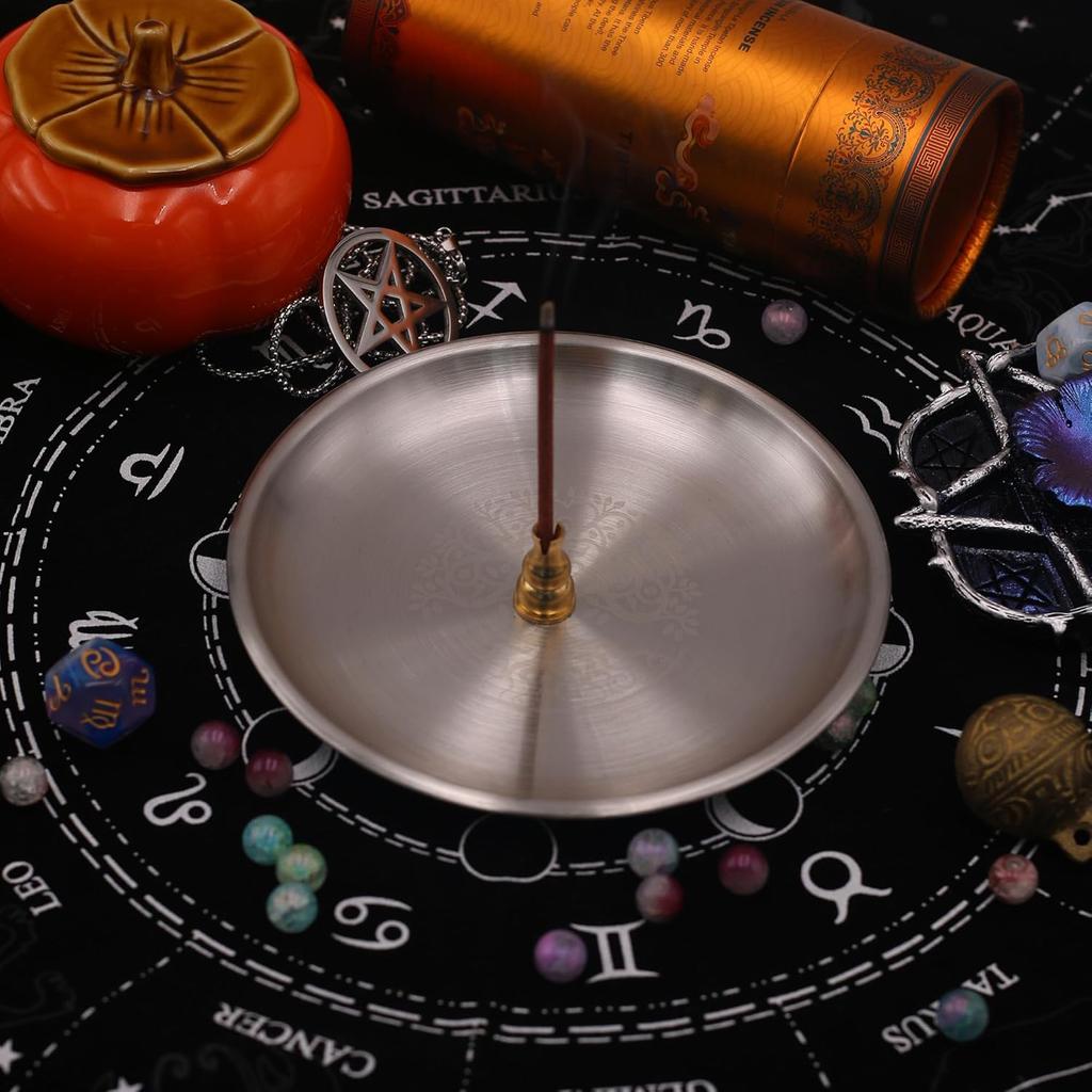 Offering Bowl Ritual Plate Great for Altar use, Shamanic Wicca Ritual, Incense Burner, Smudging, Decoration (Metatron)