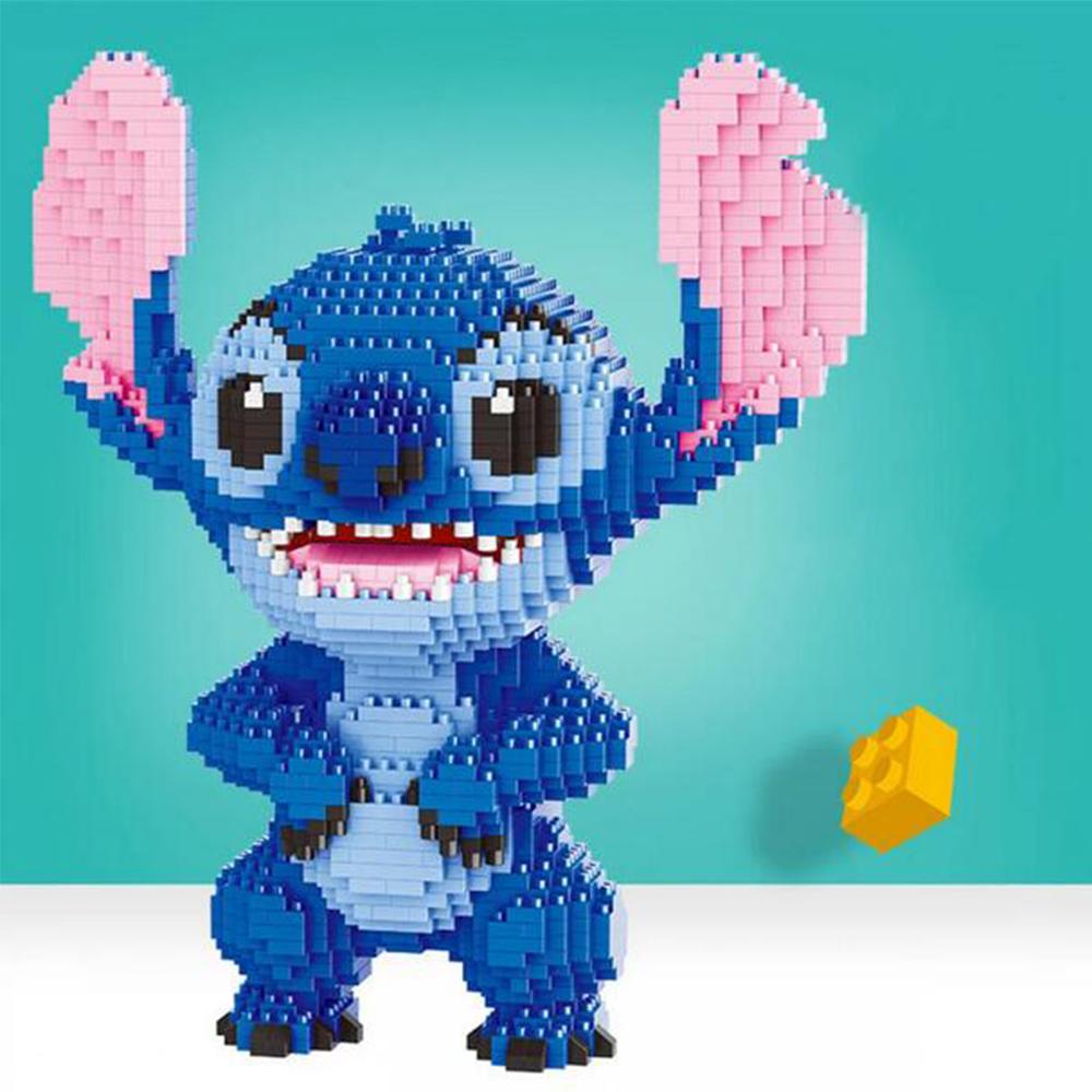 1 Set (33cm) Stitch Building Blocks Toy (Including 5600 small building blocks)