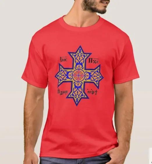 

Ethiopians Coptic Orthodox Cross TShirt Summer Cotton Short Sleeve ONeck Mens T Shirt New S3XL S