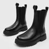 Mode Dicke Sohle High Top Herrenschuhe Leder Mode Stiefeletten Klassische Chelsea Boots Lässige Business Laufschuhe Mann Reise Botas