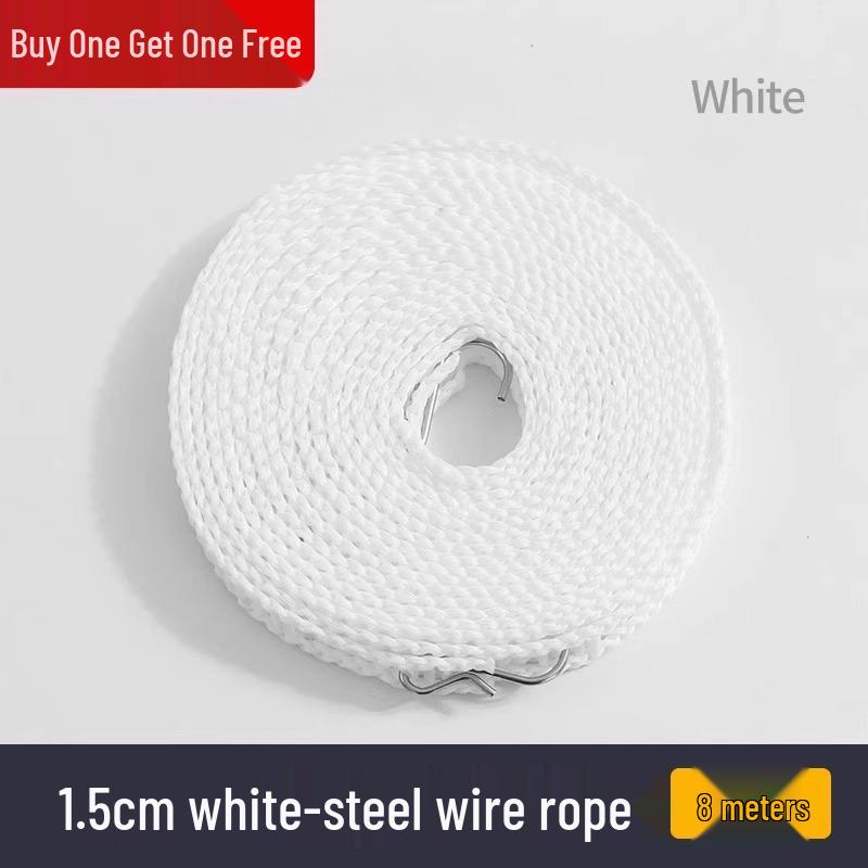 Windproof Non-Slip Clothes Drying Rope for Indoor/Outdoor Use