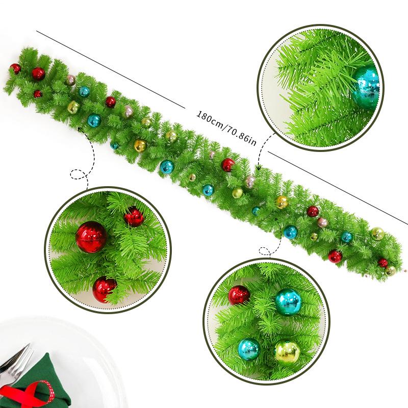 Yule Green Christmas Wreath Ornament for DIY Crooked Neck Tree Decorations