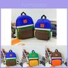 Modern Korean Style Colorblock Preschool Backpack Lightweight Canvas For Kids
