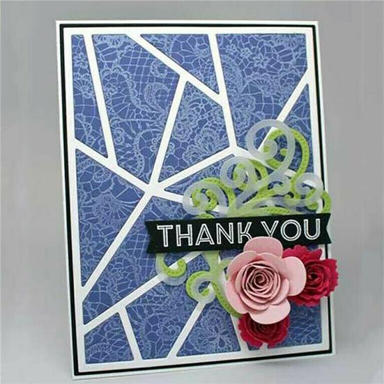 2ks/sada Forma na šablony Potřeby pro vlastní výrobu Scrabooking z uhlíkové oceli Spirálové dekorace Květina Kovová vyřezávací matrice pro domácnost