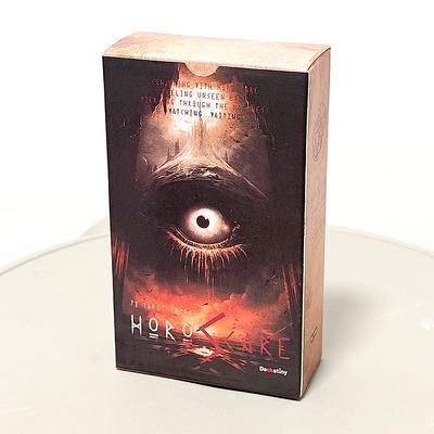 Tarot HOROSCARE: Un Tarot Cinematográfico de Terror y Pesadilla de 12*7cm con 78 Cartas y Cartulina Doblemente Estampada