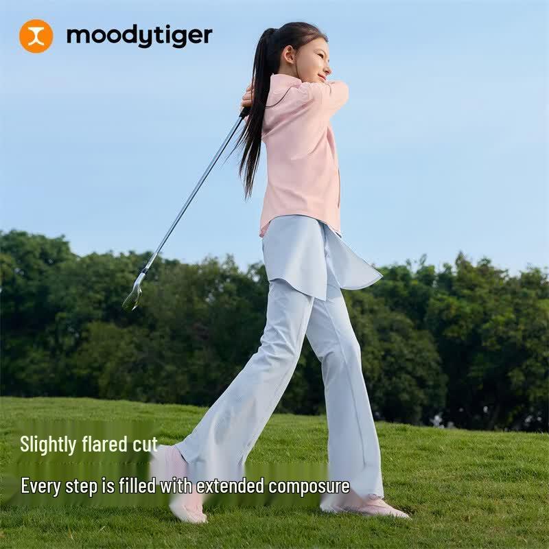 Moody Tiger Girls' Sun Protective Comfort Flare Leg Sports Pants
