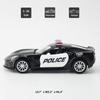 1/36 Scale Corvette Grand Sport C7 Police Car Model Diecast Toy Collection