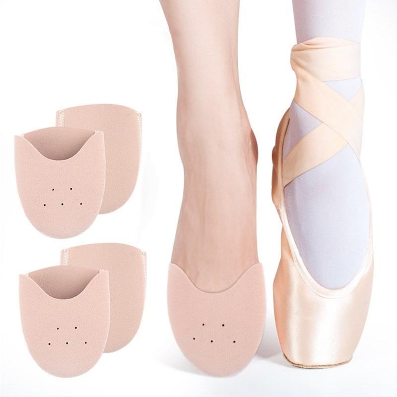 Ballet Pointe Toe Pad Toe Protectors Ballet Metatarsal Pad Forefoot Cushion Soft Breathable Stretchy Ballet Toe Covers