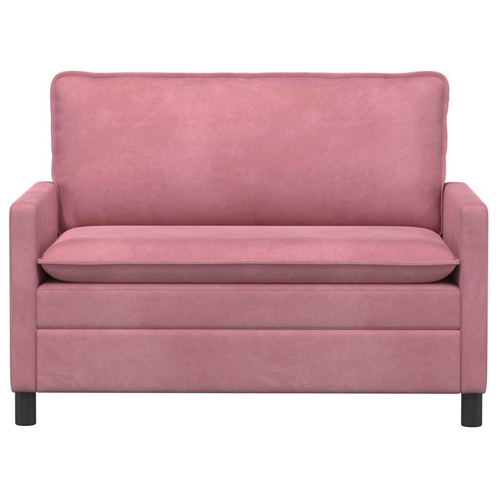 Pink Sofa 126 X 81 X 87.5 Cm Velvet