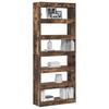 Bookshelf Smoked Oak 80 x 30 x 198 cm Engineered Wood