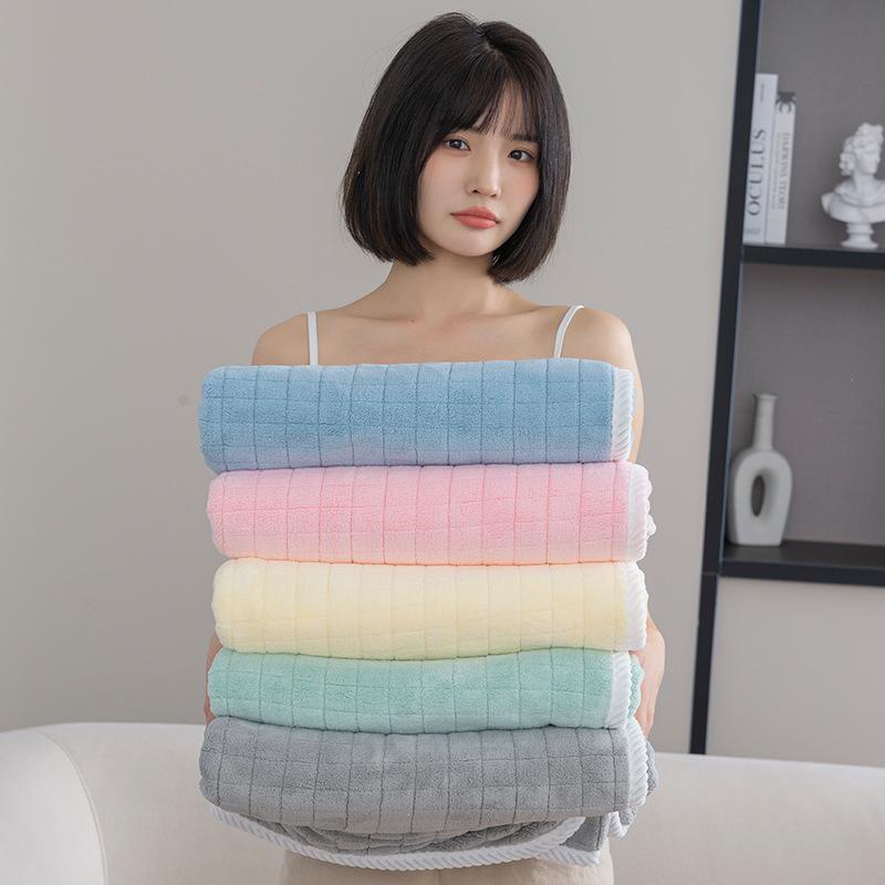 Super Large Baths Towels High Quality Thicken Coral Velvet Bath Towel Soft Comfort Super Quick Absorbent Bath Towel 80x150cm